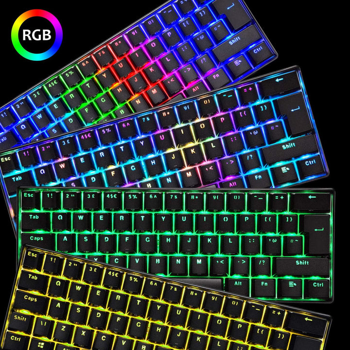 MK21 Gaming-Set: 60% Mechanische Tastatur + 6400 DPI Maus + Mauspad für PS4, Xbox, PC - Schwarz/Brow