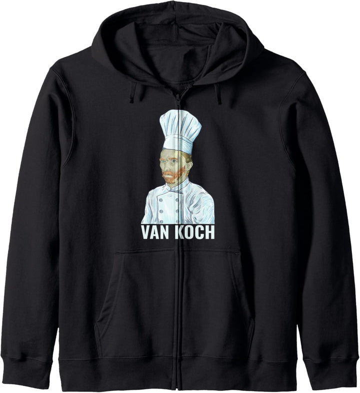 Lustiges Vincent van Koch Künstler Am Herd Kunst Kapuzenjacke