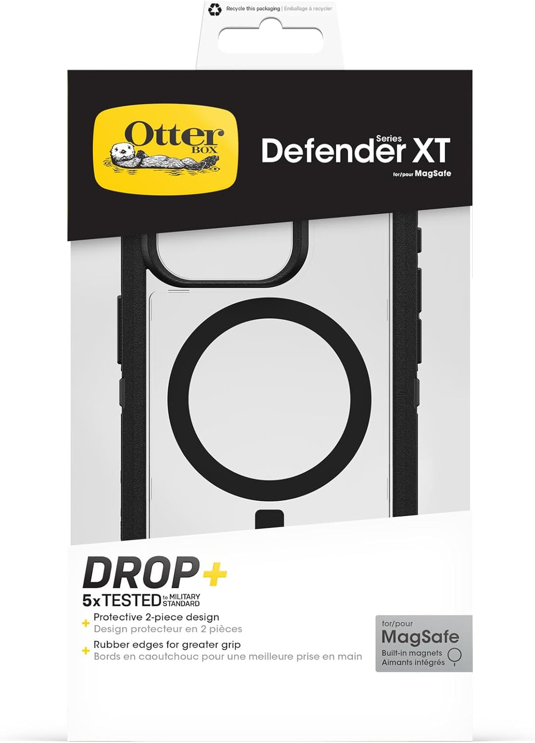 OtterBox Defender XT Hülle für iPhone 15 Pro mit MagSafe, stossfest, ultra-robust, schützende Hülle,