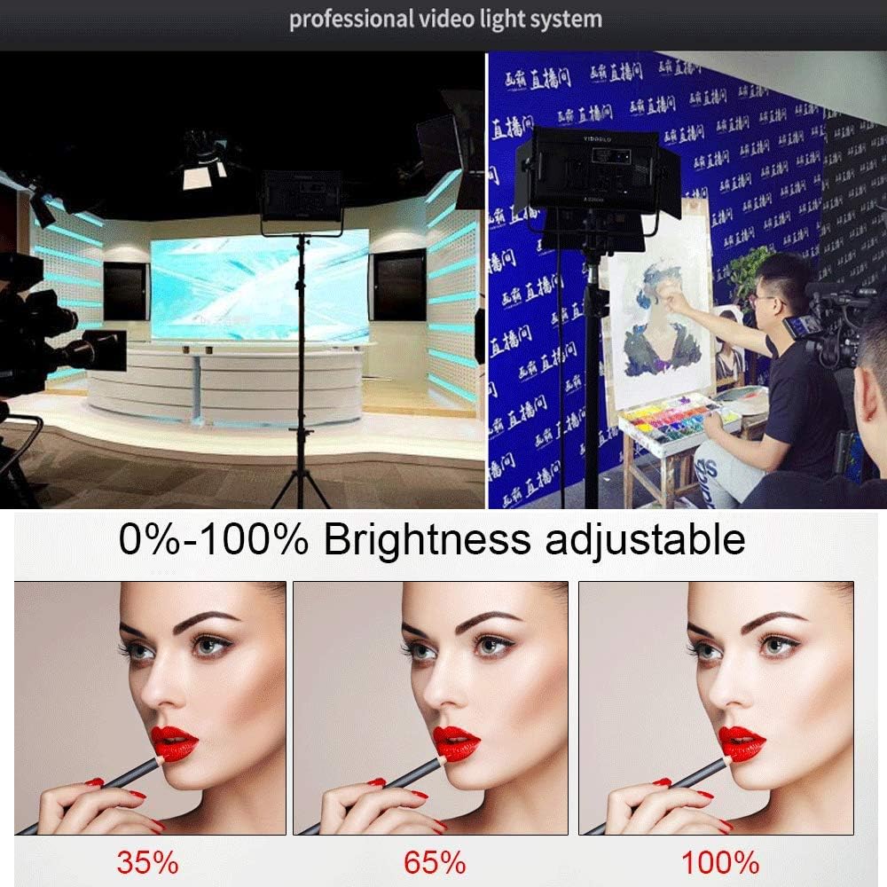 YIDOBLO A-2200IIX 70W Einstellbares zweifarbiges CRI 96+ LCD-Display Studio Soft Video Light Panel 3