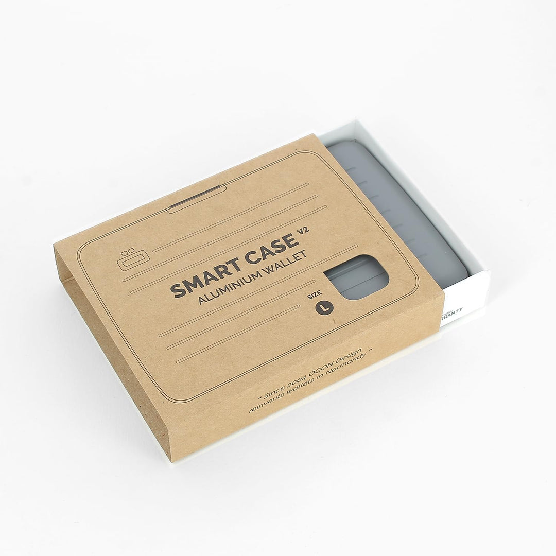 ÖGON -DESIGNS- V2 Smart Case Large - Aluminium Geldbörse - RFID Blockierung Kartenhalter - Kapazität