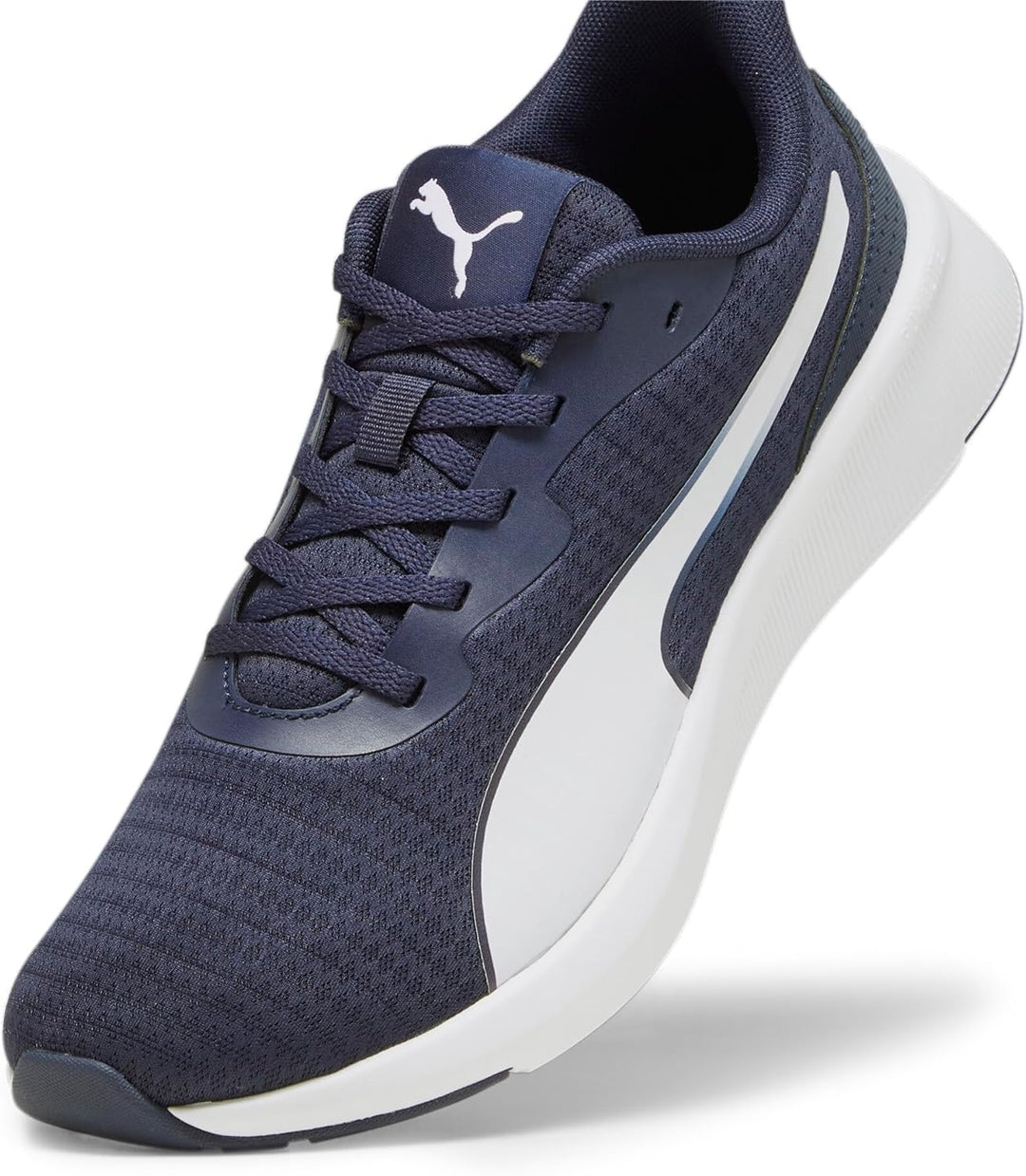 PUMA Unisex Flyer Lite Strassen-Laufschuh 45 EU Puma Navy Puma White, 45 EU Puma Navy Puma White