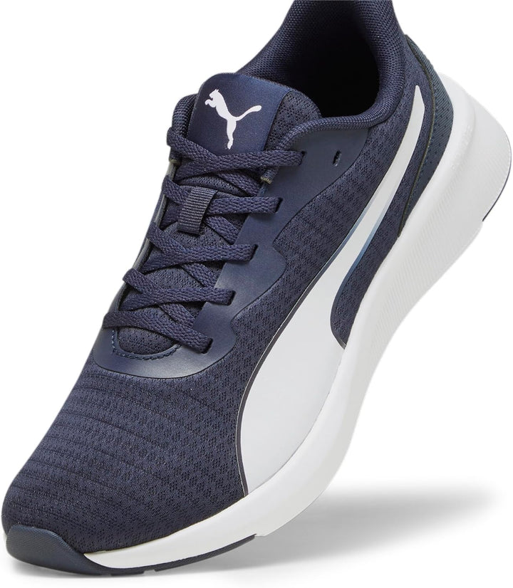 PUMA Unisex Flyer Lite Strassen-Laufschuh 45 EU Puma Navy Puma White, 45 EU Puma Navy Puma White
