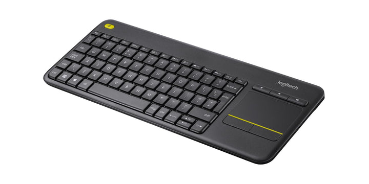 Logitech K400 Plus Kabellose TV-Tastatur mit Touchpad, 2.4 GHz Verbindung via Unifying USB-Empfänger