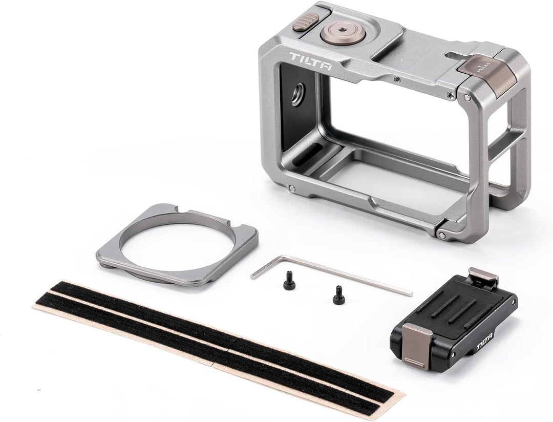 Tilta DJI Osmo Action 5 Pro Cage, Kamera-Käfig-Basisset Kompatibel mit DJI Osmo Action 3, Action 4,