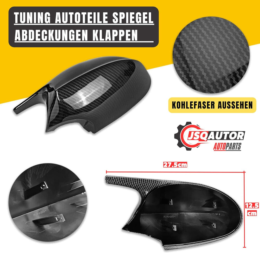 M Sport Spiegelkappen Aussenspiegel Abdeckung für BMW E90 E91 2005-2008 E92 E93 2006-2010 Vorfacelif