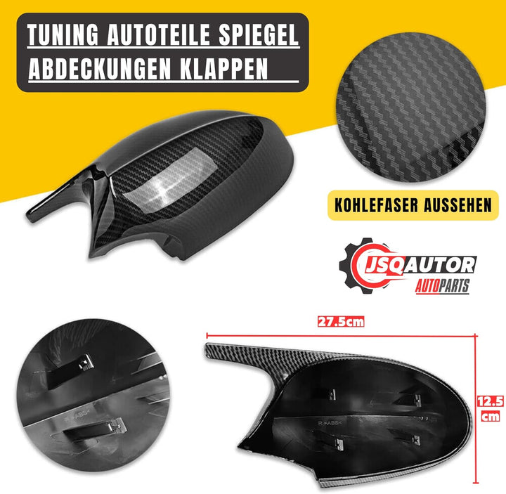 M Sport Spiegelkappen Aussenspiegel Abdeckung für BMW E90 E91 2005-2008 E92 E93 2006-2010 Vorfacelif