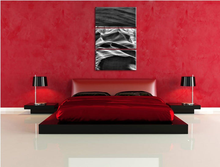 Pixxprint Antelope Canyon Arizona als Leinwandbild/Grösse: 3 Teilig (120x80) cm/Wandbild/Kunstdruck/