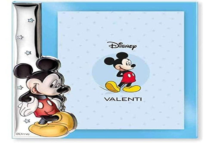Disney Baby - Bilderrahmen zum Hinstellen - aus Silber - Micky-Maus-Design - ideal für das Baby- ode