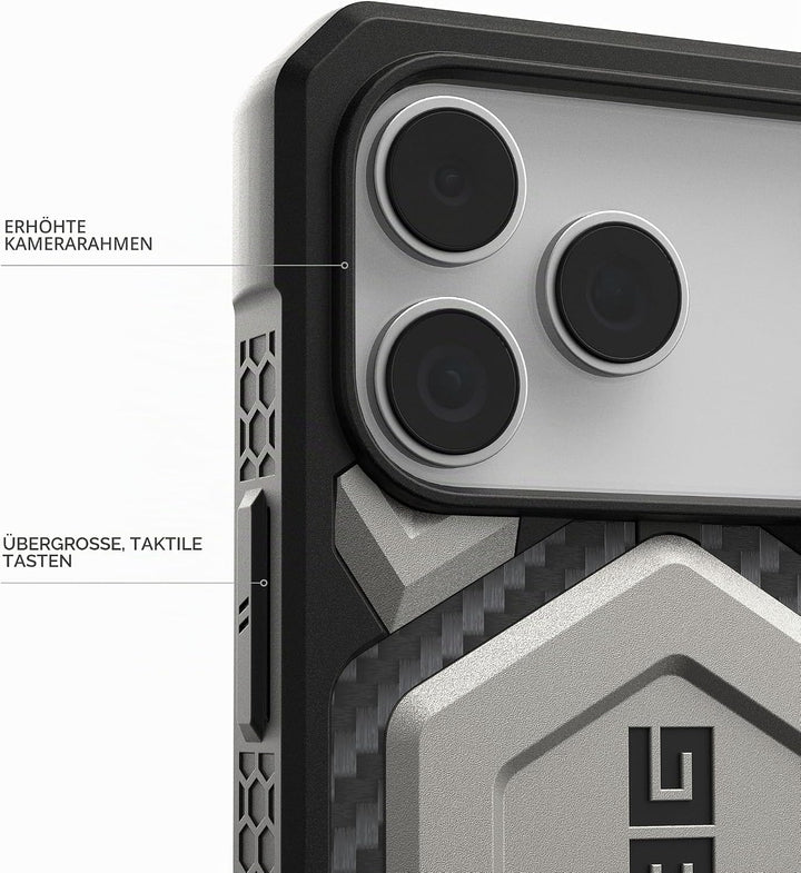 URBAN ARMOR GEAR Monarch Pro Case kompatibel mit Apple iPhone 17 Pro Max Hülle (Wireless Charging/Ma