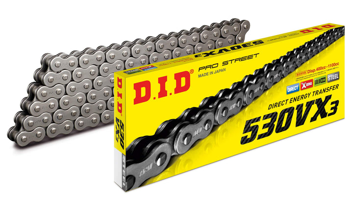 X-Ringkette DID530VX3/118N 118 Links Stahlfarben, 118 Links Stahlfarben