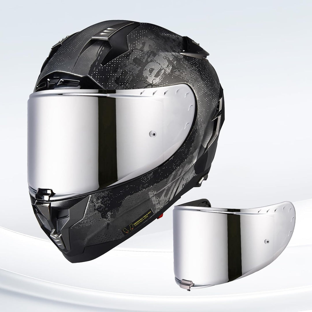 Helmvisier für FF327 Challenger,Motorradhelm Visier,Motorrad Windschutz Helm Objektiv Visier Vollges