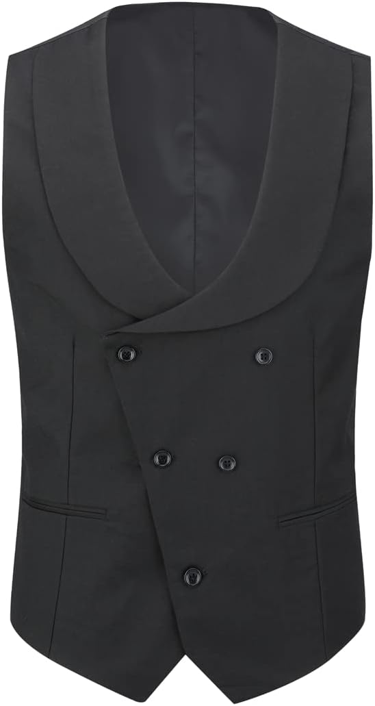 Sliktaa Herren 3 Teilig Anzüge Regular Fit Jacke Weste Hosenanzug für Business Sakko Hose Elastisch