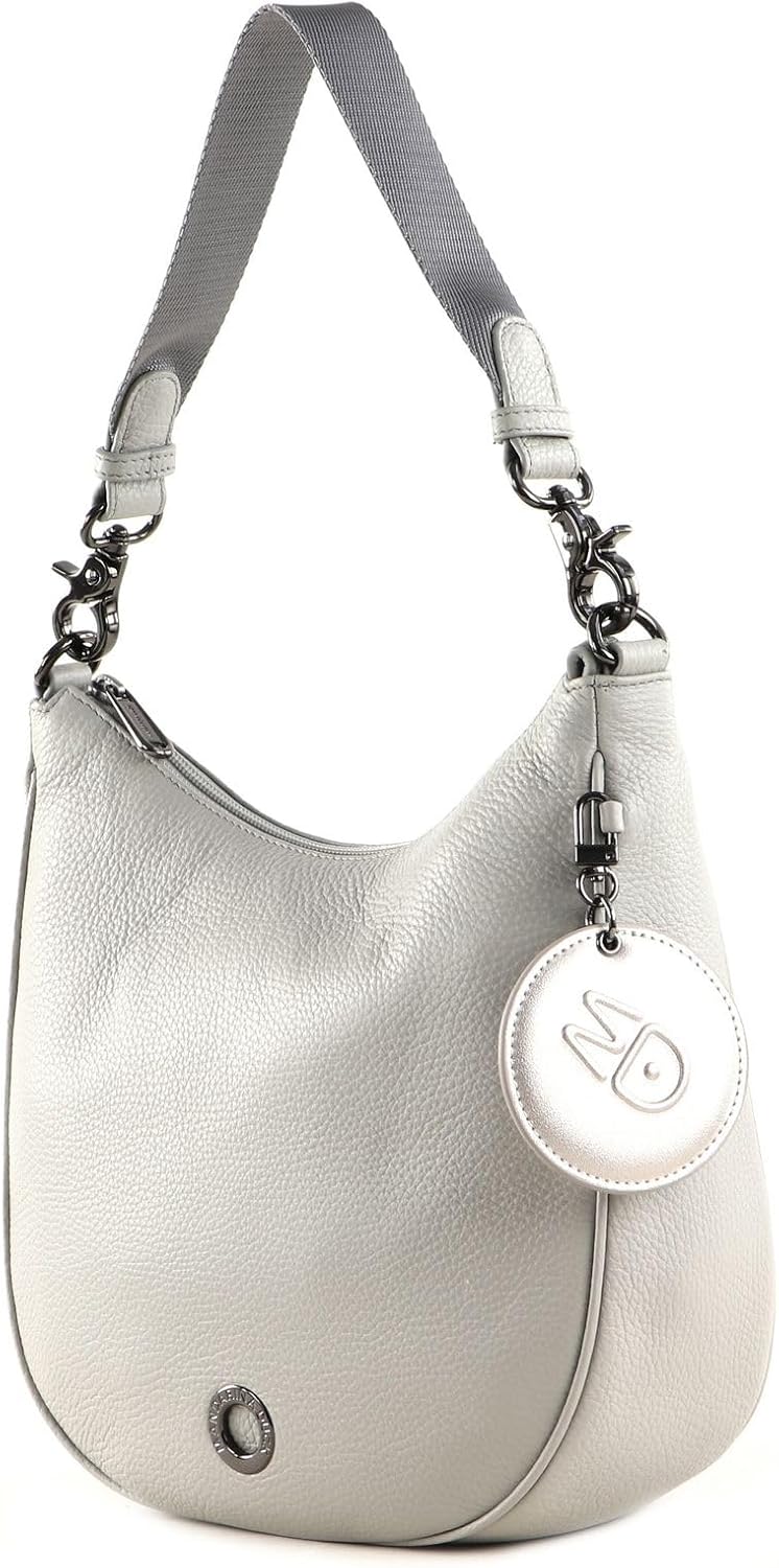 Mandarina Duck Damen Mellow Leather Handtasche Pearl, Pearl