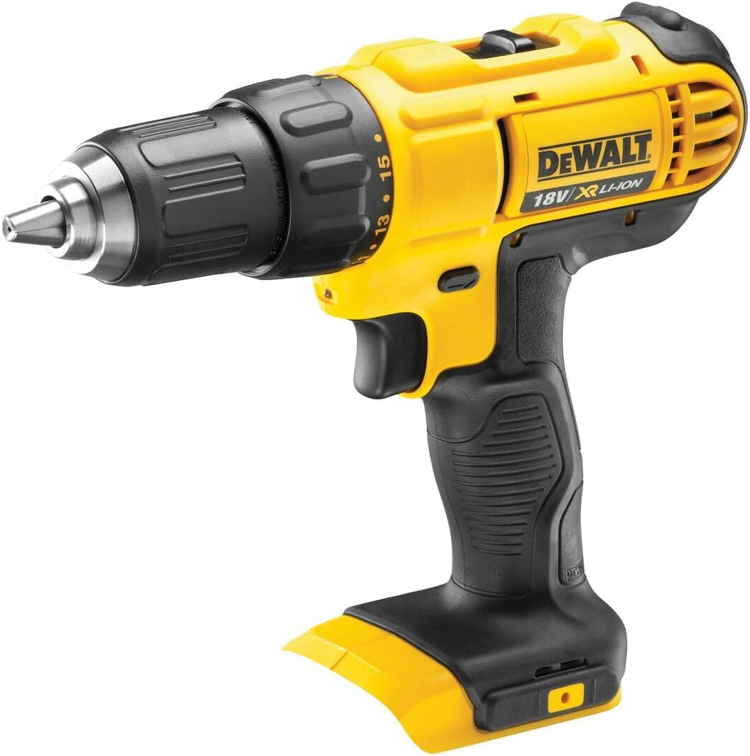 Dewalt 18 Volt Akku-Bohrschrauber DCD771D2 (2-Gang-Vollmetallgetriebe, elektronische Motorbremse, 15