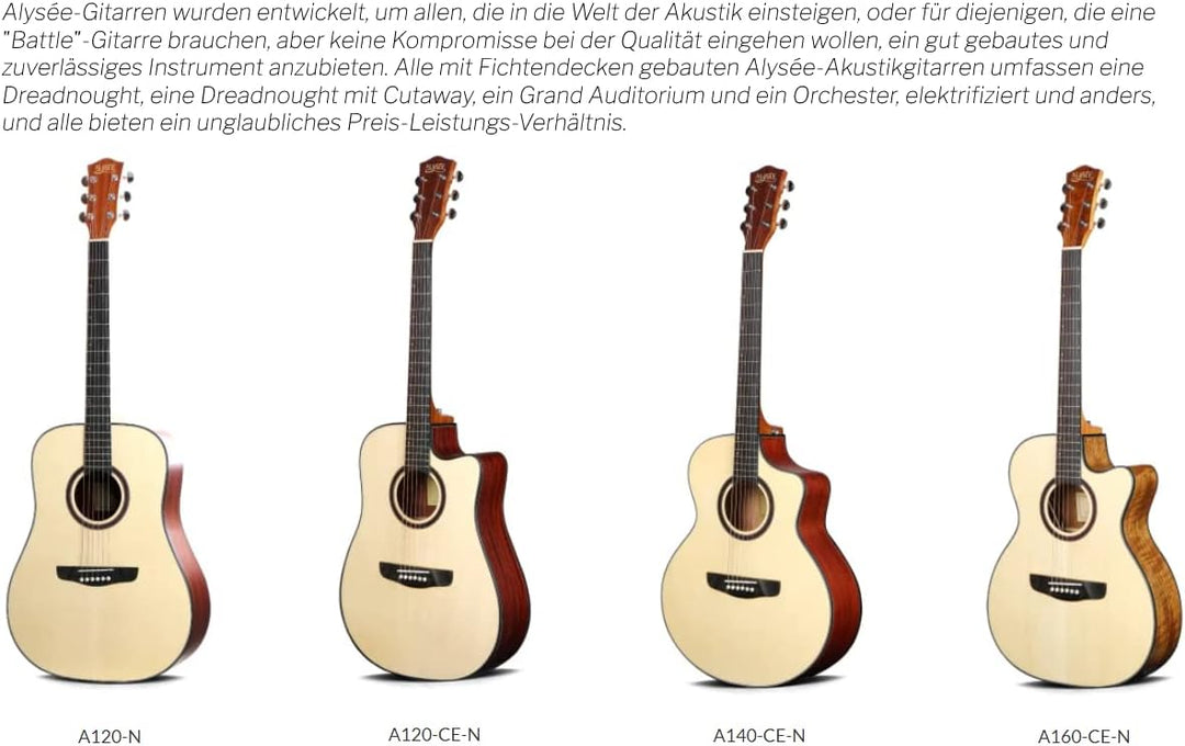 Alysée - A120-N - Dreadnought-Akustikgitarre