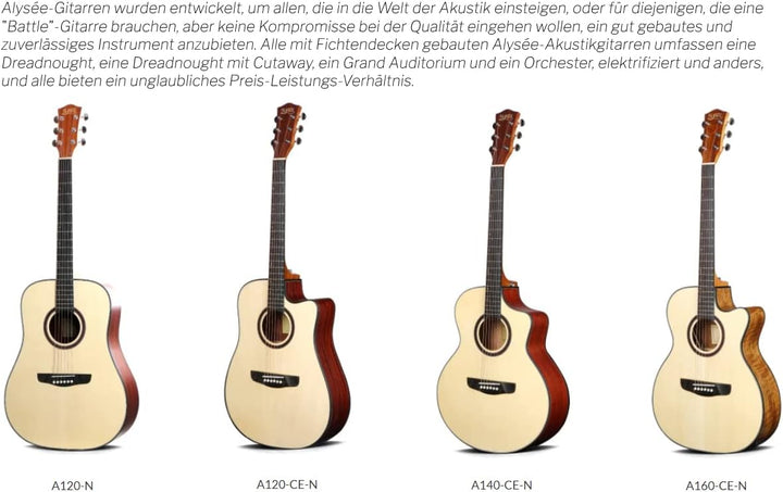 Alysée - A120-N - Dreadnought-Akustikgitarre