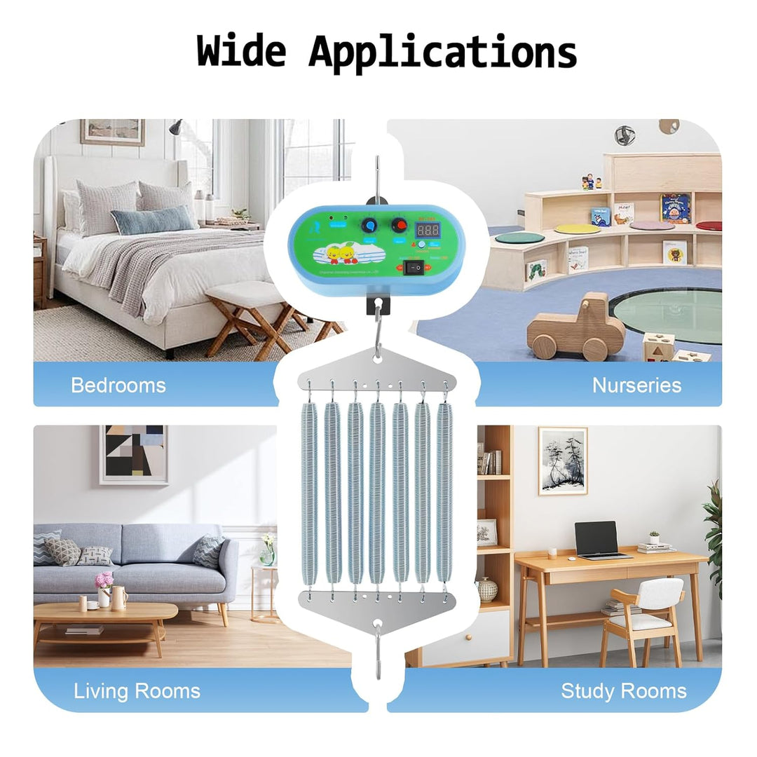 TESUGN Hängende elektrische Wiegensteuerung, Geräuscharm einstellbarem Elektrische Babyschaukel Baby