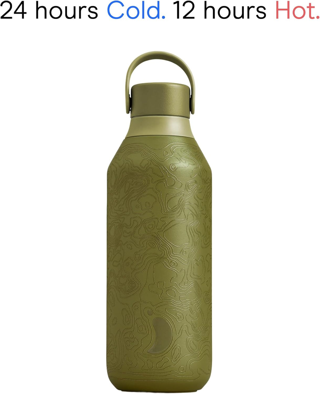 Chilly's Serie 2 Ombre Wasserflasche - BPA-Freier Edelstahl und Wiederverwendbar - Auslaufsicher, Oh