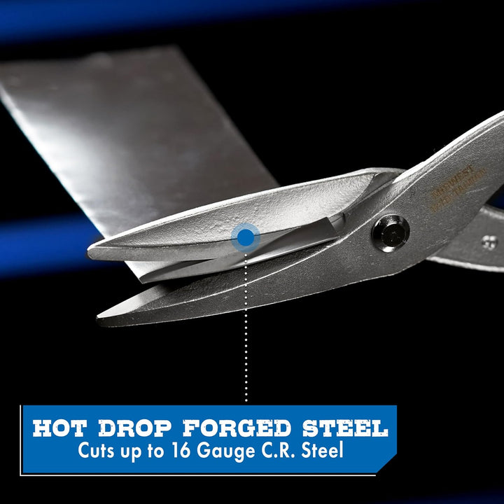 Midwest Werkzeug und Besteck Snips Mütze mit gebogenem Klempner Snip, MWT-127D 12-Inch, 12-Inch