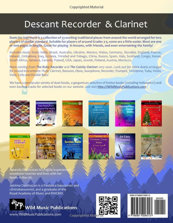 Duets for Improvers for Descant Recorder and Clarinet: 33 exciting traditional melodies from around