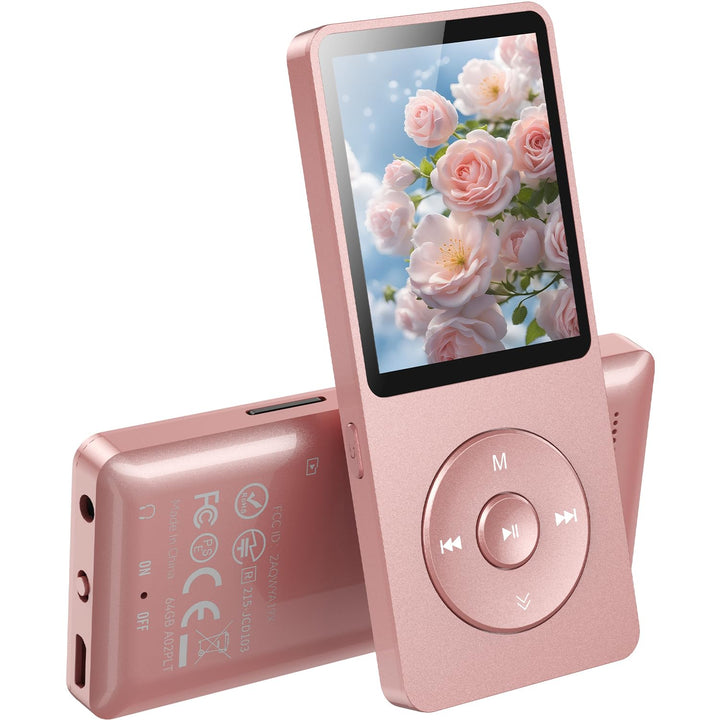 AGPTEK 64GB MP3 Player Bluetooth 5.3 mit Lautsprecher, 40 Stunden Akkulaufzeit Kleiner und klassisch