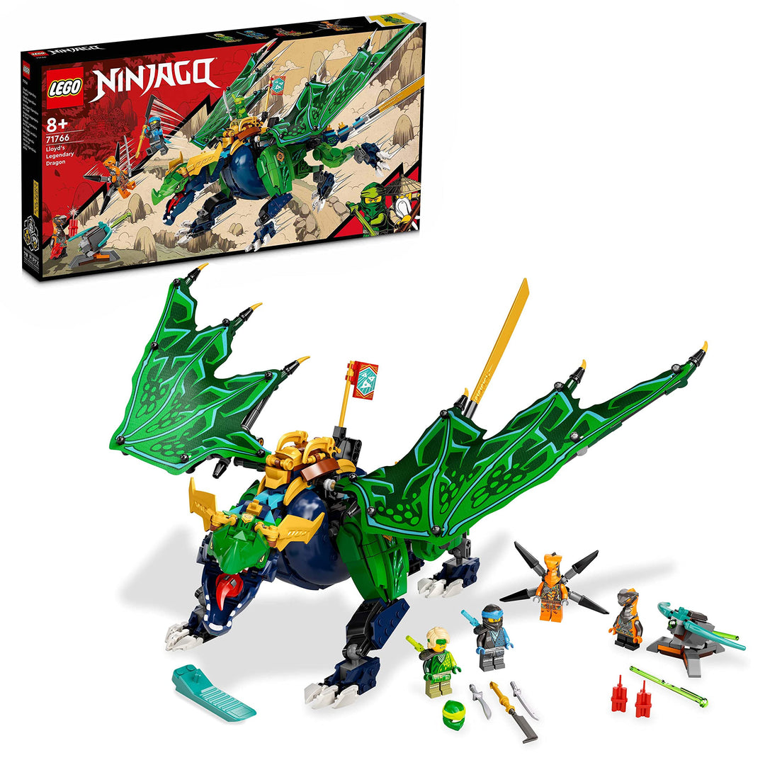 LEGO 71766 NINJAGO Lloyds legendärer Drache, Spielzeug für Jungen und Mädchen ab 8 Jahren mit Drache