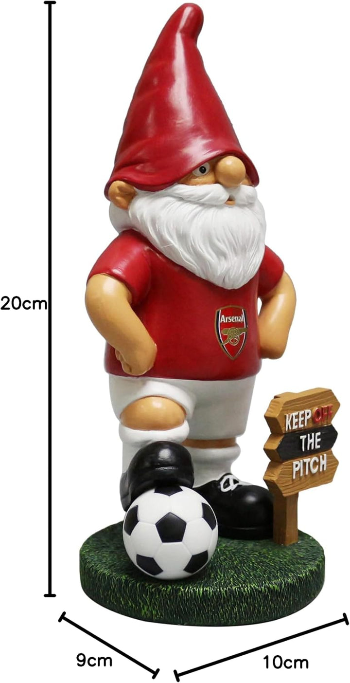 FOCO EPL Arsenal Football Premier League Championship Keep Off The Pitch Gartenzwerg Ornament für dr