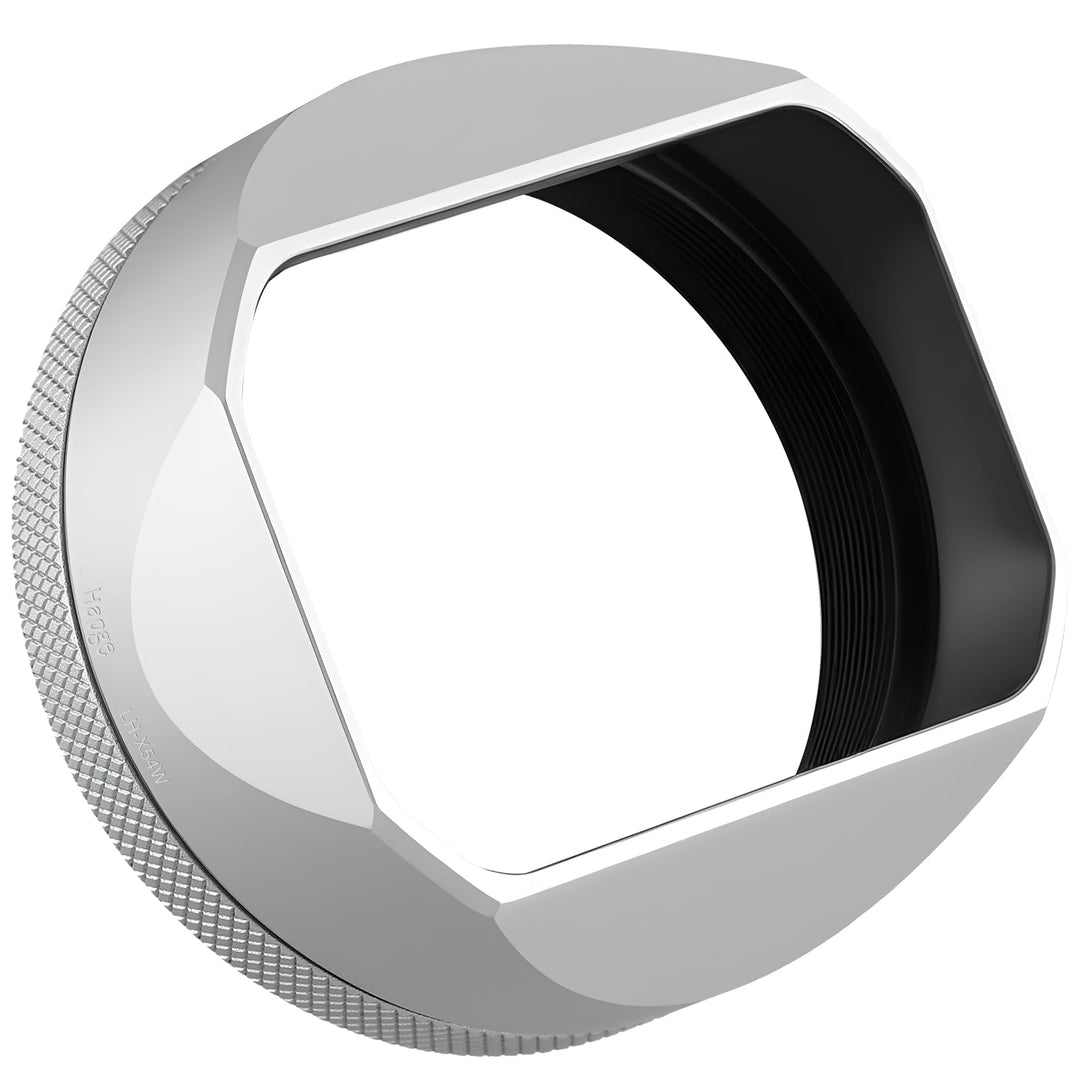Haoge LH-X54W Metall Rechteckig Sonnenblende Gegenlichtblende mit 49mm Adapterring für Fujifilm Fuji