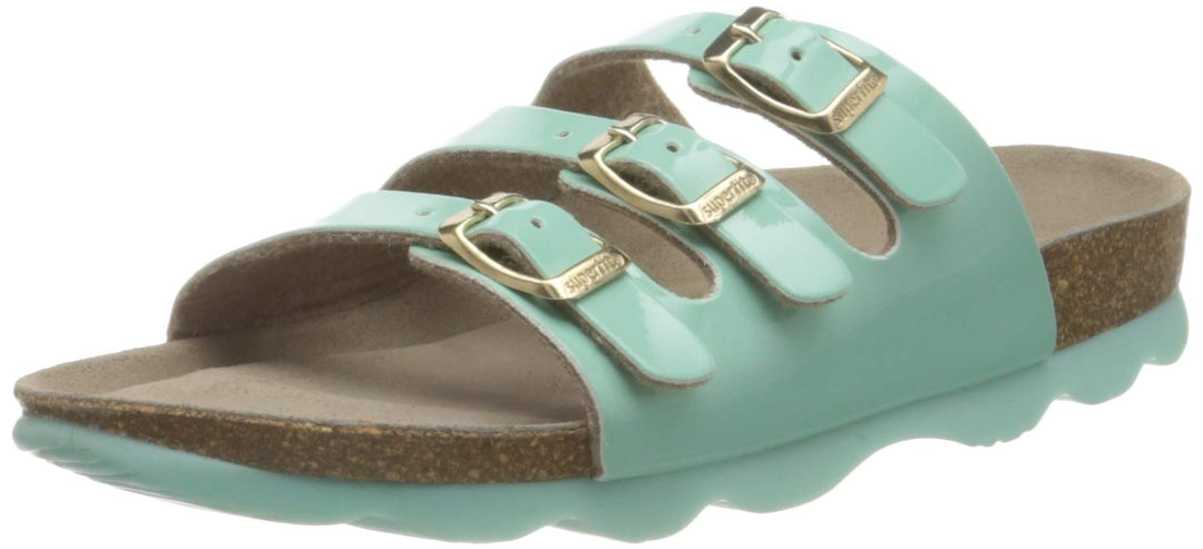 Superfit Mädchen Fussbettpantoffel Pantoffeln 25 EU Türkis 7000, 25 EU Türkis 7000