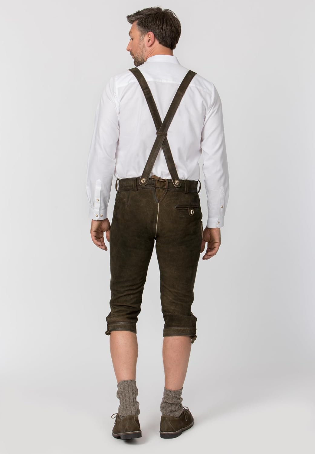 Stockerpoint Herren Trachtenlederhose Justin4 44 Bison Gespeckt, 44 Bison Gespeckt