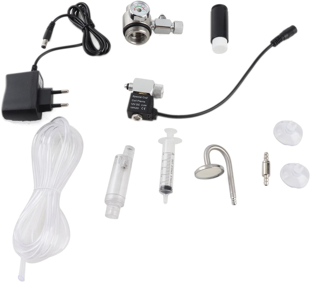 Ailgely 5L CO2-Generator-System-Kit für Doppel Aquarium CO2-Edelstahl-Zylinder-Generator-System mit