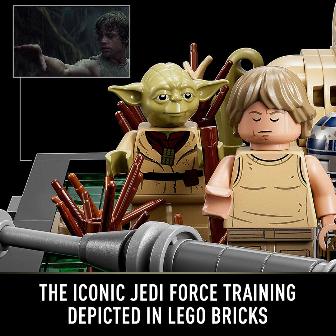 LEGO 75330 Star Wars Dagobah Jedi Training Diorama Set für Erwachsene, mit Yoda, R2-D2 und Luke Skyw