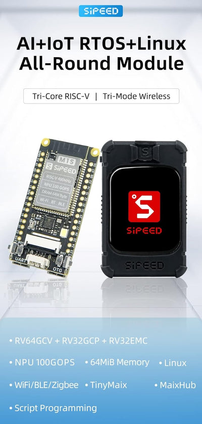 Sipeed Maix M1s Dock tinyML RISC-V Linux AI Development Board mit RISC-V CPU BLAI 100GOPS NPU Built-