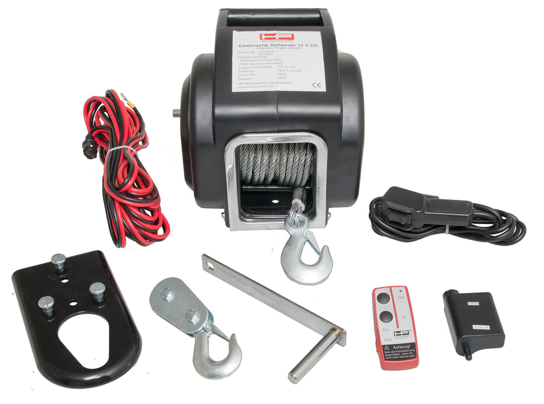 HP Autozubehör 20605 Tragbare Seilwinde 6.800 kg, 6.800 kg