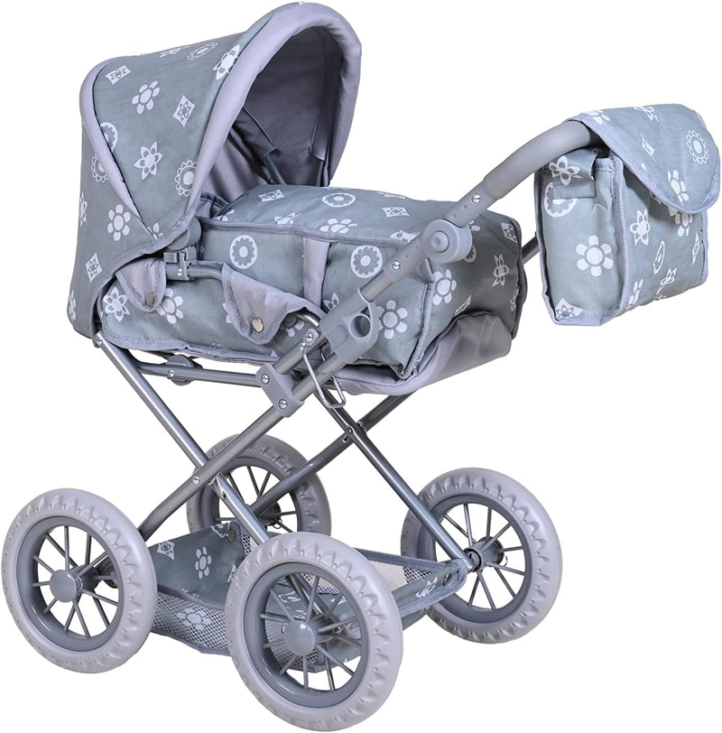 KNORRTOYS.COM 63140 Puppenwagen Ruby-Royal Grey, grau