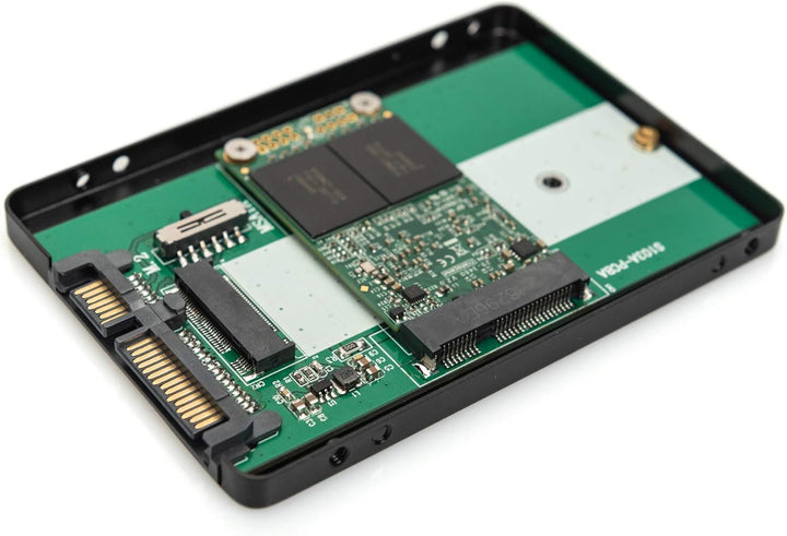 DIGITUS 2,5 Zoll SATA Festplattenadapter für M.2 oder mSATA-SSDs - M.2 Modultyp 2280, 2260, 2242, 22