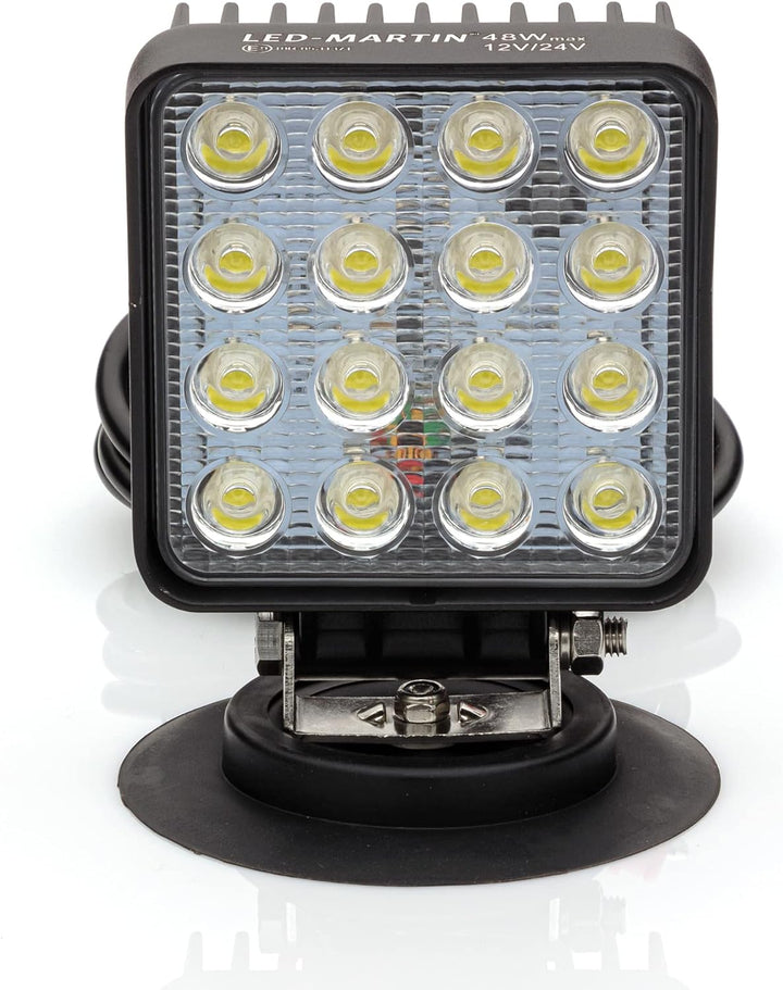 LED-MARTIN® 48W Arbeitsscheinwerfer mit Magnetfuss - 12V/24V