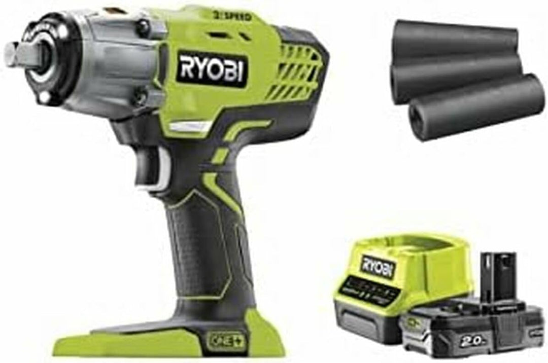 Ryobi 5133003574 Impact 18 V mit 3 Geschwindigkeiten, maximale Leistung 400 Nm + Lithium-Batterie On