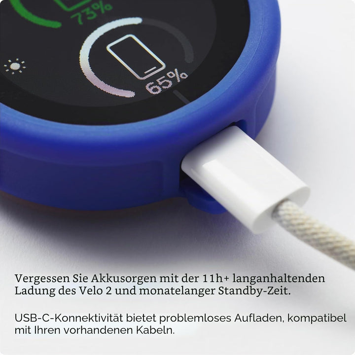 Beeline Velo 2 Navigationsgerät Ø46,4mm für Fahrrad + universelle Lenkerhalterung | Fahrrad