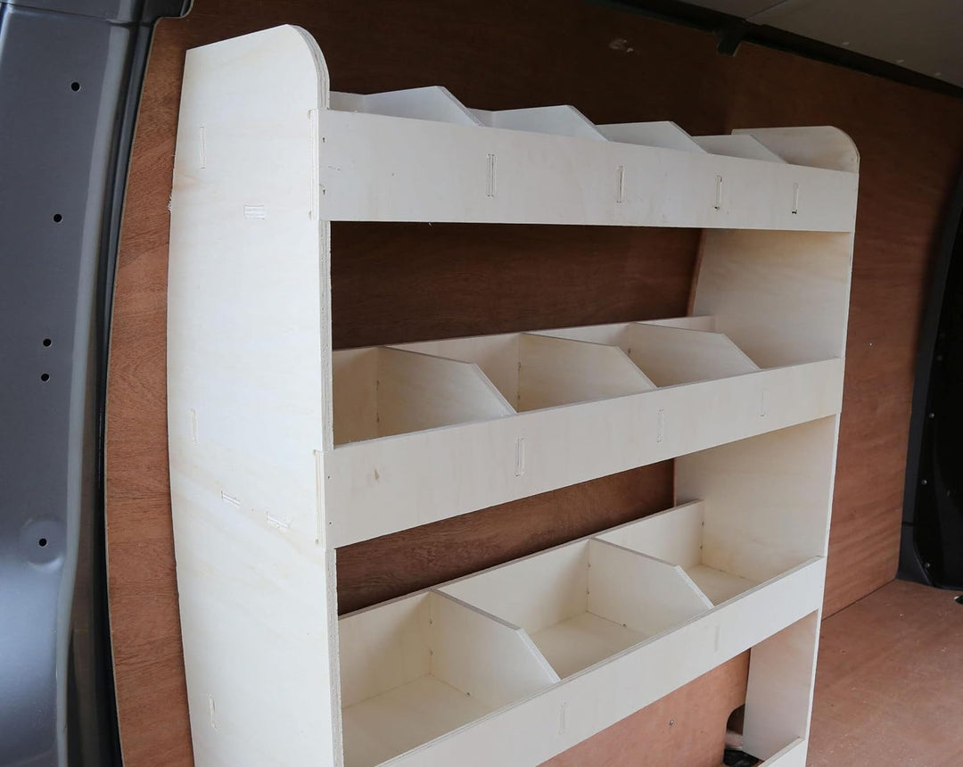 Vanify - Kompatibel mit Volkswagen Transporter T5 T6 L1 2003+ Fahrzeugeinrichtung Fahrzeugregale, Fa