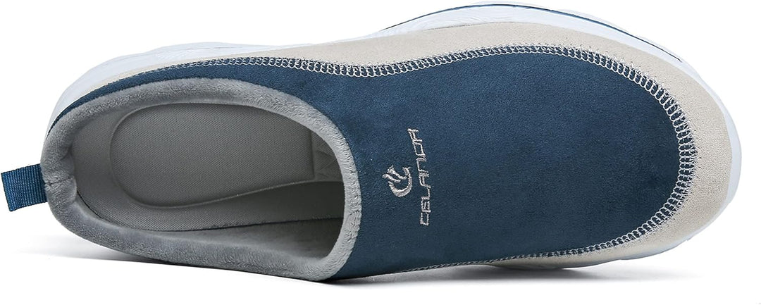CELANDA Damen Herren Clogs Hausschuhe Herbst rutschfest Pantoletten Verdicken Warm Walking Schuhe Be