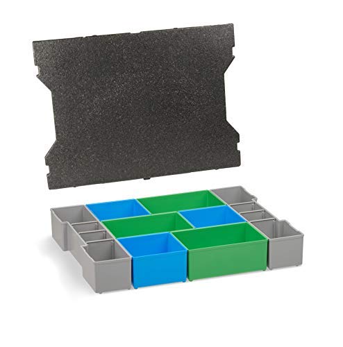 Aufbewahrung Schrauben | L-BOXX 102 G4 Insetboxen-Set | CD3 Einsätze mit Deckenpolster | Sortierboxe
