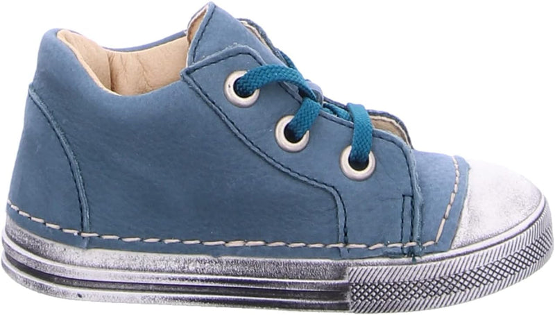Däumling Baby-Jungen Esther Lauflernschuh 18 EU Blau, 18 EU Blau