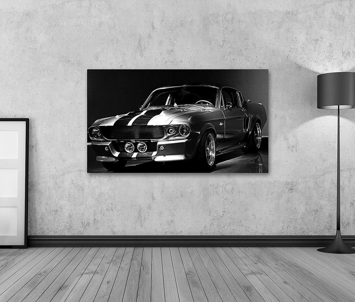 islandburner Bild auf Leinwand 1967 Ford Mustang Shelby Gt 500 Bilder Wandbilder Poster Leinwand 100