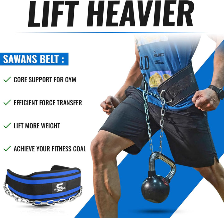 Dip-Gürtel mit 91,4 cm Heavy Duty Bodybuilding Gewichtheben Dip Stahlkette für Klimmzüge Übung Fitne