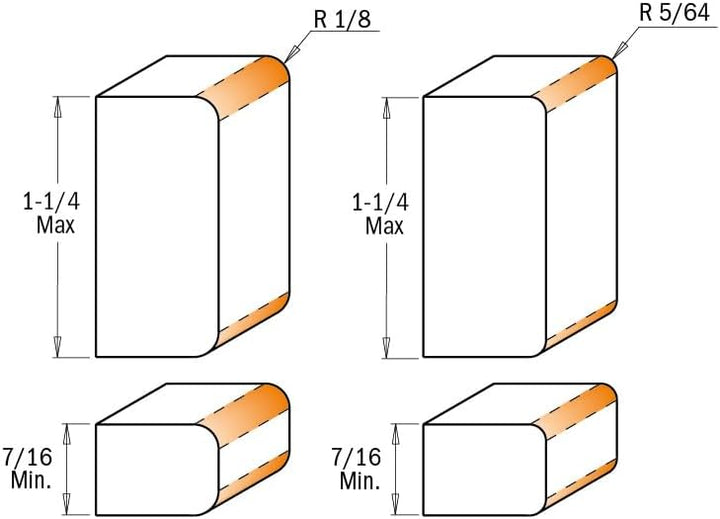CMT ORANGE TOOLS 900.622.11 - VERSTELLBARER FRÄSER MIT DOPPELTEM RADIUS HM R2+R3 S=12 D=34X31,75