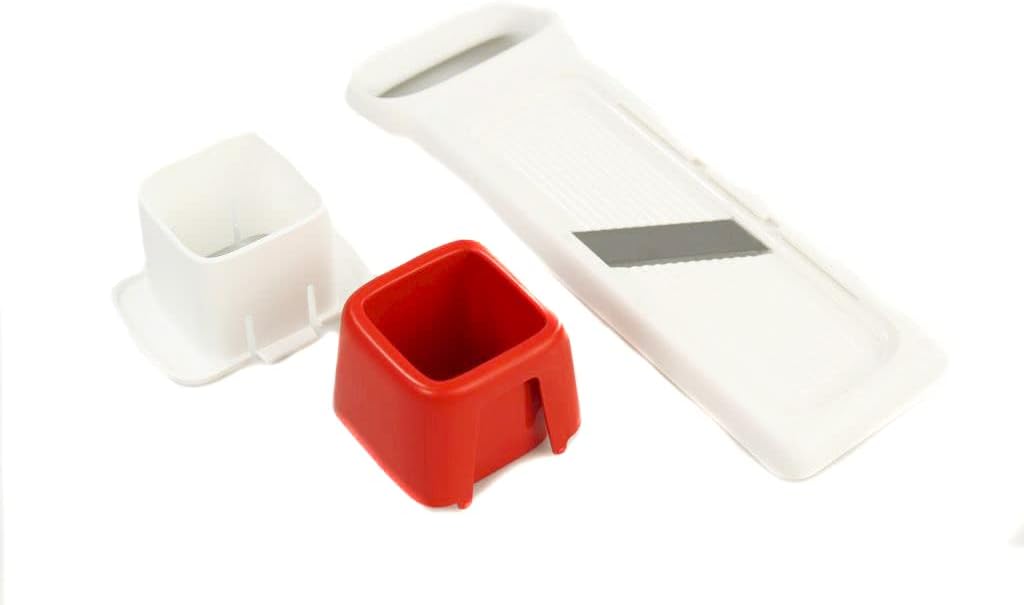 TUPPERWARE Chef SpeedyMando weiss-rot Reibe Mandolino Küchenstar