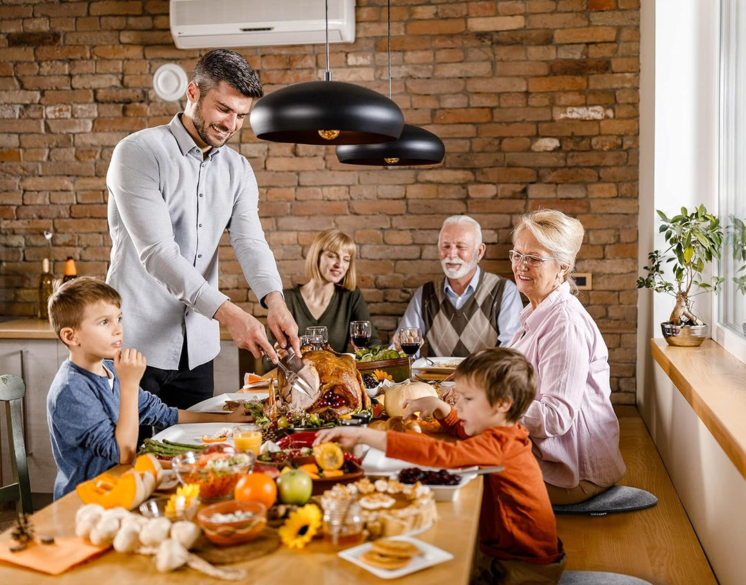 Ampara - 4er Set - Edle Stuhlkissen rund 40cm - rutschfest & gemütlich, Sitzkissen rund aus Filz, gr