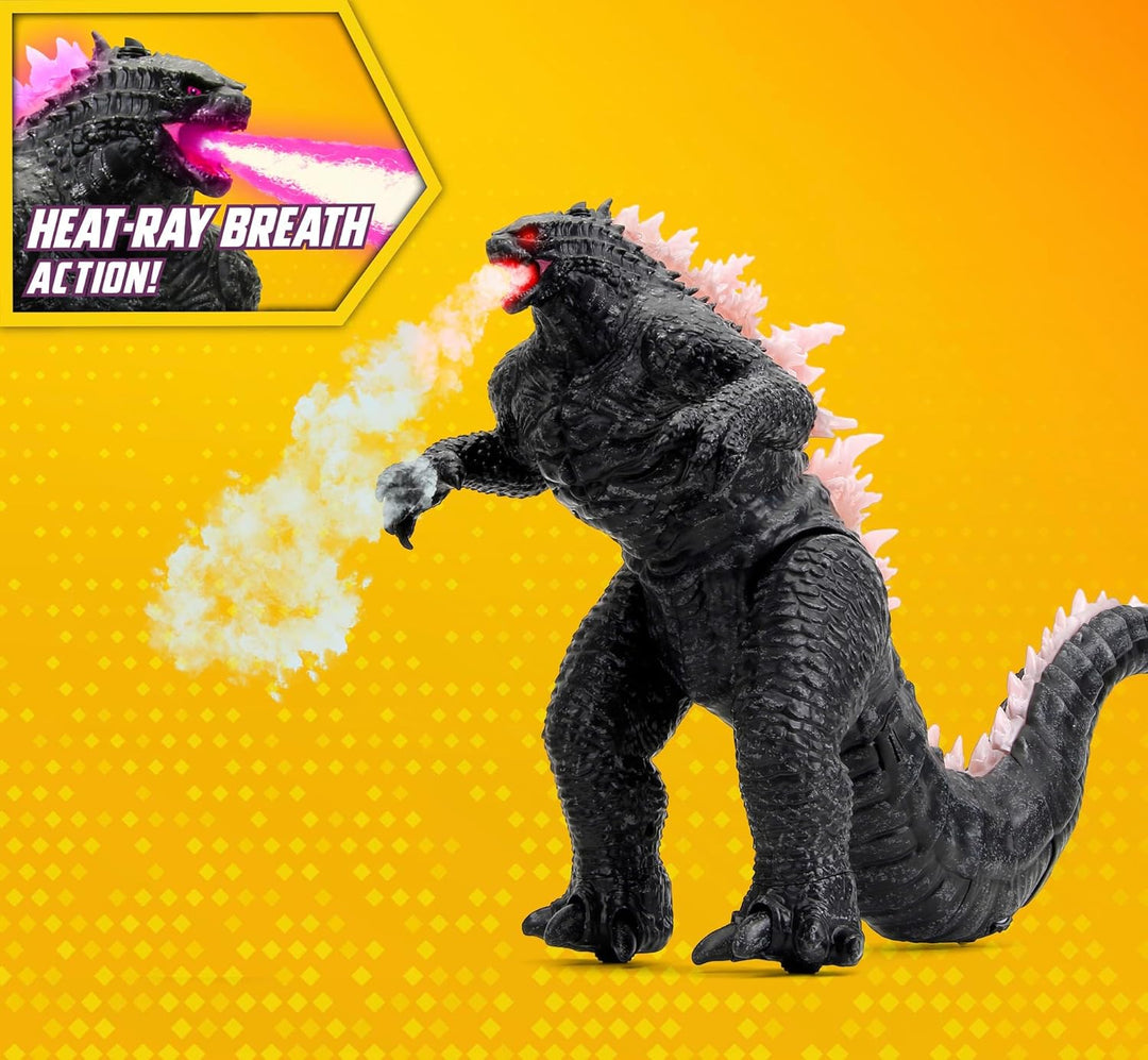 Jada Toys Godzilla Heat-Ray Breath RC Echse ferngesteuert (63 cm) mit Wasserdampf-Hitzestrahl & Soun